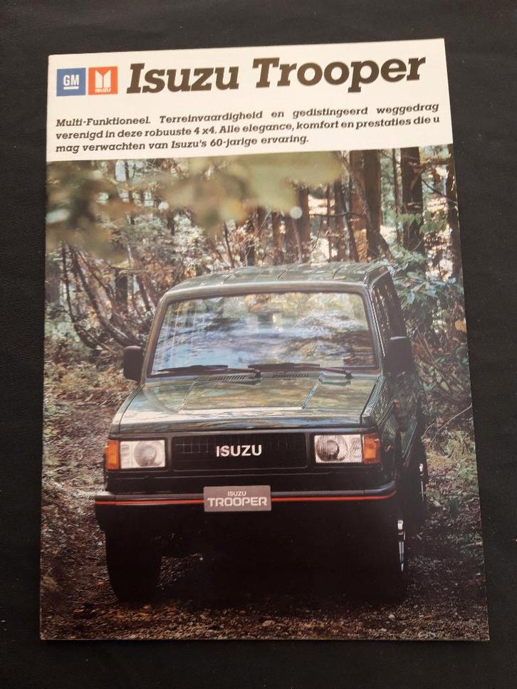 folder Isuzu Trooper 4x4 1986 – Nederlands, Boeken, Auto's | Folders en Tijdschriften, Zo goed als nieuw, Overige merken, Ophalen of Verzenden