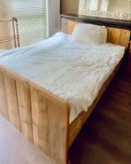 Steiger houten bed 140*200, Huis en Inrichting, Slaapkamer | Bedden, Gebruikt, Ophalen of Verzenden, Bruin, 140 cm
