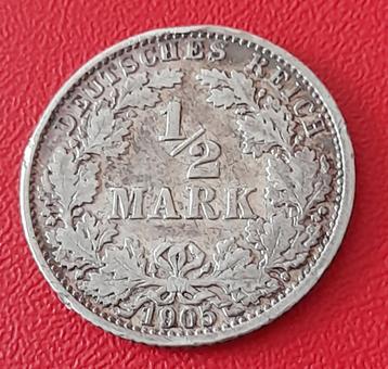Duitsland ½ mark 1905 A beschikbaar voor biedingen