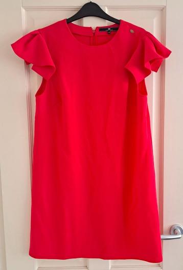 Elisabetta Franchi koraalrode abito dress jurk it48 nl 42-44 beschikbaar voor biedingen
