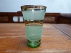 Art deco glazen vaasje, Laeken, Antiek en Kunst, Antiek | Glas en Kristal, Ophalen of Verzenden