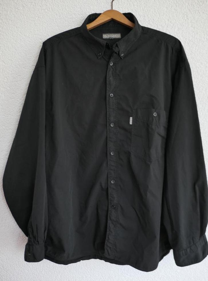 Zwart overhemd maat 6 - XL van Martomod, Kleding | Heren, Overhemden, Zo goed als nieuw, Halswijdte 43/44 (XL), Zwart, Ophalen of Verzenden