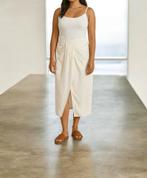 Zara dames linnen midi rok m 38, Verzenden, Zo goed als nieuw, Maat 38/40 (M), Onder de knie