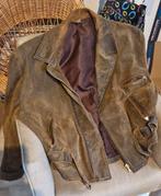 2 lederen herenjassen, Ophalen, Zo goed als nieuw, Maat 52/54 (L), Bruin