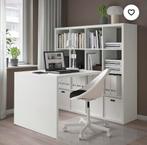 Ikea Kallax Bureau 115 x 76 cm - Wit (ex. Kast), Zo goed als nieuw, Ophalen, Bureau