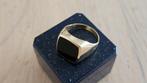 14K 585 gouden zegelring met onyx 6,2 GRAM €450, Ophalen, 20 of groter, Heer, Zo goed als nieuw