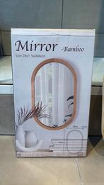 Spiegel ovaal hout, Huis en Inrichting, Ophalen, Minder dan 50 cm, Nieuw, Minder dan 100 cm