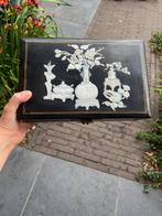 Chinese vintage sieradenkist kist parelmoer bewerkt Chinees, Antiek en Kunst, Ophalen of Verzenden