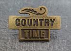 Pin COUNTRY TIME BRONS, Verzamelen, Speldjes, Pins en Buttons, Ophalen of Verzenden, Nieuw, Overige onderwerpen, Speldje of Pin