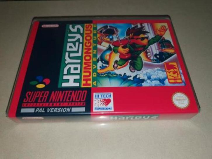 Harley's Humongous Adventure SNES Game Case, Spelcomputers en Games, Games | Nintendo Super NES, Zo goed als nieuw, Verzenden