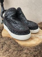 Zwart leren Mou Boots, Mou, Verzenden, Zwart, Zo goed als nieuw