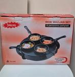 Wok gourmet partyset, Ophalen of Verzenden, Zo goed als nieuw, 4 t/m 7 personen