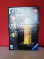 Ravensburger 3D puzzel: Big Ben Night Edition – 216 stukjes, Hobby en Vrije tijd, Denksport en Puzzels, Minder dan 500 stukjes