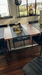 Dedign eiken eettafel, Ophalen, 200 cm of meer, 50 tot 100 cm, Zo goed als nieuw