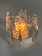 Nybro Sweden waxinelichthouder sneeuwman, Diversen, Ophalen of Verzenden, Gebruikt