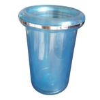 Vintage dubbelwandige acryl wijnkoeler blauw zilver 1002, Gebruikt, ?, ?, ?
