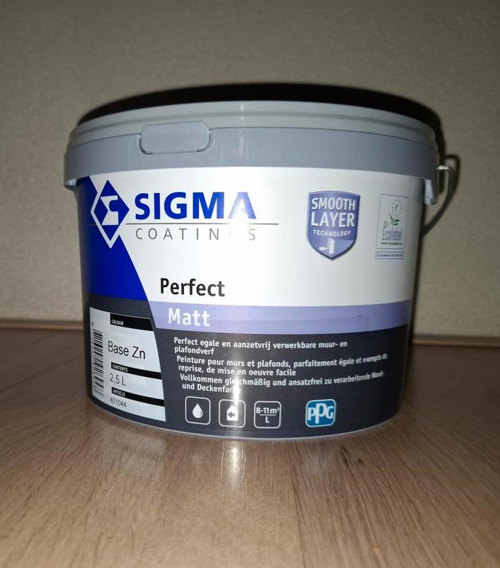 Sigma muur/ plafond latex perfect matt, Doe-het-zelf en Verbouw, Verf, Beits en Lak, Nieuw, Ophalen
