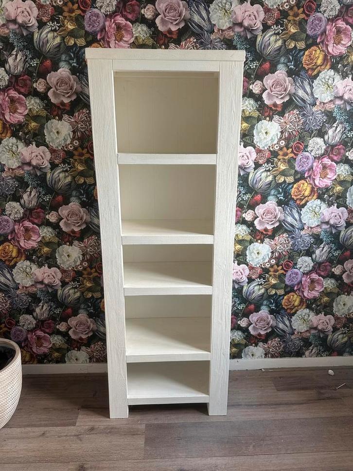 Xooon houten witte boekenkast, Huis en Inrichting, Kasten | Boekenkasten, Zo goed als nieuw, 50 tot 100 cm, 150 tot 200 cm, 25 tot 50 cm