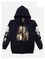 hoodie met rits, indiaan,wolf, western, biker, rocker, eagle, Kleding | Heren, Ophalen of Verzenden, Zo goed als nieuw, Overige maten