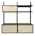 Vintage Poul Cadovius Royal System Wandsysteem Wengé, Huis en Inrichting, Kasten | Wandmeubels, Gebruikt, Met klep(pen), Poul Cadovius