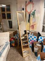 Staande Spiegel met Houten Frame, Minder dan 50 cm, Ophalen of Verzenden, Zo goed als nieuw, 150 tot 200 cm