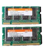 Geheugen 2x 256MB DDR PC2700 SODIMM 333MHz Hynix HYMD232M646, Verzenden, Gebruikt, DDR4, Laptop