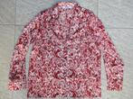 Jubylee blouse ecru / rood zijdeglans maat M lange mouw, Kleding | Dames, Maat 38/40 (M), Ophalen of Verzenden, Zo goed als nieuw