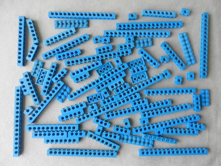 Lego Technic balken en plaatjes blauw, Kinderen en Baby's, Speelgoed | Duplo en Lego, Gebruikt, Ophalen of Verzenden