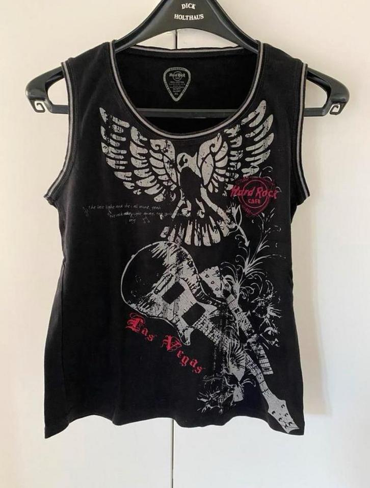 Hard Rock Cafe Las Vegas Top XL (valt als L), Kleding | Dames, Tops, Zo goed als nieuw, Maat 46/48 (XL) of groter, Zwart, Zonder mouw