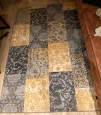 Vintage vloerkleed geel grijs blauw 290x200 Fraai, Ophalen, Gebruikt, 150 tot 200 cm, Vintage