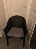 Mooie zwarte tuinstoel - Elke dag €1 minder, Ophalen, Gebruikt, Zwart, Riet of Rotan