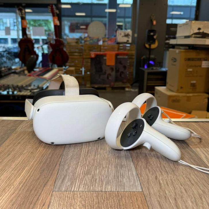 Meta Quest 2 128GB Wit | Met garantie, Spelcomputers en Games, Virtual Reality, Zo goed als nieuw