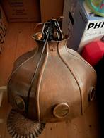 Koperen Hanglamp met Patrijspoorten, Ophalen, Gebruikt, Metaal, 50 tot 75 cm