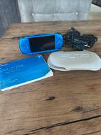 Sony psp 3004 blauw met lader, boekje en hoes, Blauw, ., PSP 3000, Ophalen of Verzenden