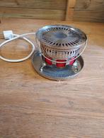 Oud theelichtje met rood glas., Ophalen of Verzenden