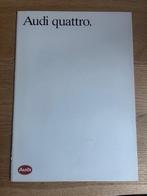 Audi Quattro autofolder 1985 brochure, Ophalen of Verzenden, Gelezen, Audi