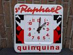 Emaillebord / emaille klok St. Raphaël Quinquina, Verzenden, Zo goed als nieuw, Reclamebord