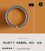 Rusty rebel 129 buitenlak satin 2,5 liter lab paint nieuw, Doe-het-zelf en Verbouw, Verf, Beits en Lak, Minder dan 5 liter, Ophalen of Verzenden