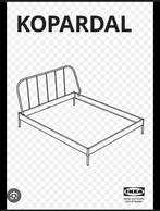 Koparbal Ikea bed frame 140x200, Ophalen, Tweepersoons, 140 cm, Zo goed als nieuw