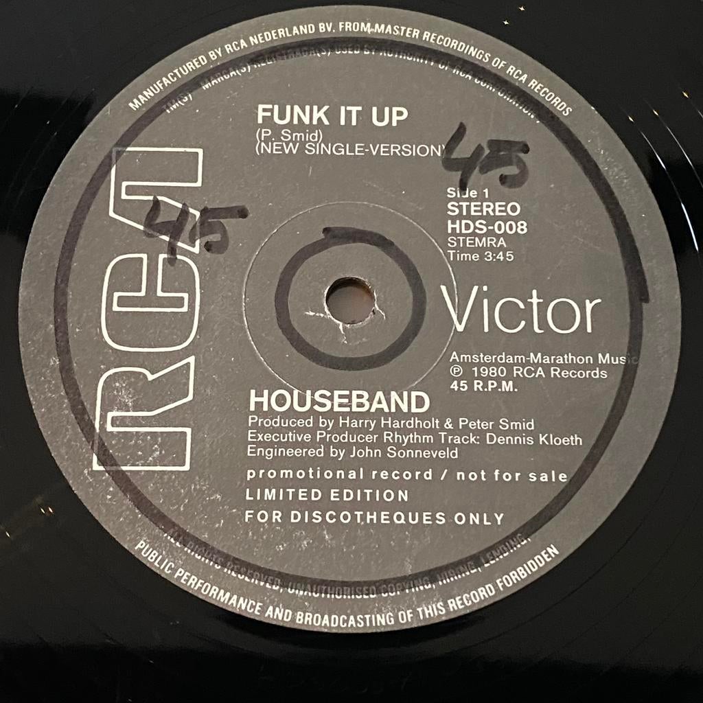 12” Houseband - Funk It Up, Ophalen of Verzenden, Zo goed als nieuw, 12 inch