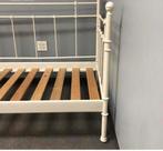 Witte metalen IKEA Tromsnes bedbank 90x200, Ophalen, Gebruikt, 90 cm, Eenpersoons