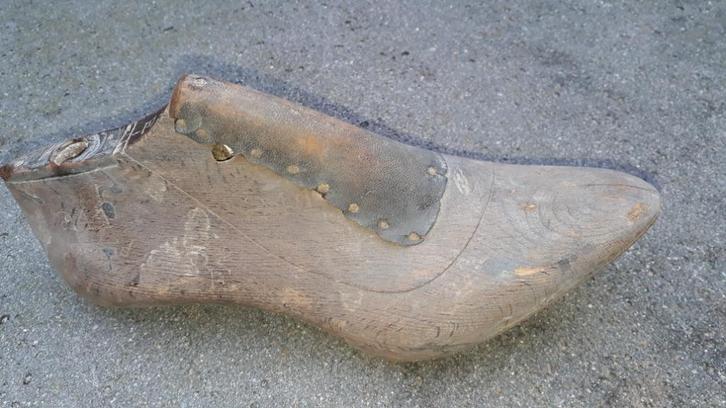 Oude schoenmal maat 3½ E., Antiek en Kunst, Curiosa en Brocante, Ophalen of Verzenden