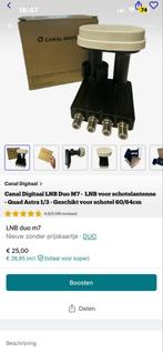 Canal Digitaal LNB Duo M7 - Nieuw!, Verzenden, Nieuw, (Schotel)antenne, Overige merken