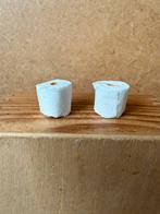 2x rol wc papier - hxb ca 1.5x1.5cm, Ophalen of Verzenden, Zo goed als nieuw, Poppenhuis