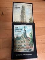 2 aquarelboeken oude raadhuizen + oude kerktorens in NL., Ophalen of Verzenden, Gelezen