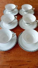 6 kop en schotels Konigl pr Tettau, Antiek en Kunst, Antiek | Servies los, Ophalen of Verzenden
