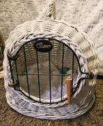 Rotan witte reismand voor kleine huisdieren, Ophalen, Gebruikt, Riet