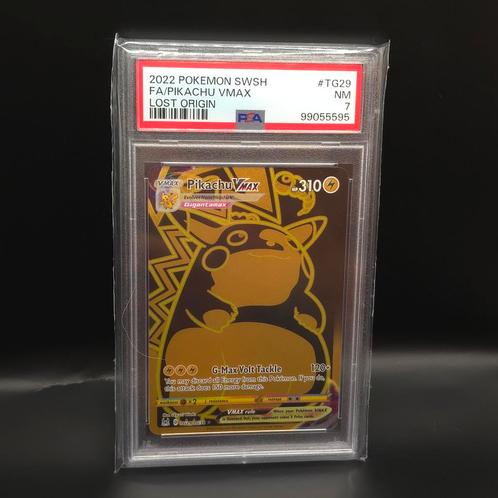 Pokémon Pikachu VMAX TG29/TG30 - PSA 7, Hobby en Vrije tijd, Verzamelkaartspellen | Pokémon, Zo goed als nieuw, Losse kaart, Ophalen of Verzenden