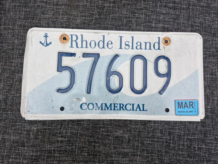 Kentekenplaat Rhode Island USA Nummerplaat nummerbord, Verzamelen, Automerken, Motoren en Formule 1, Gebruikt, Auto's, Ophalen of Verzenden