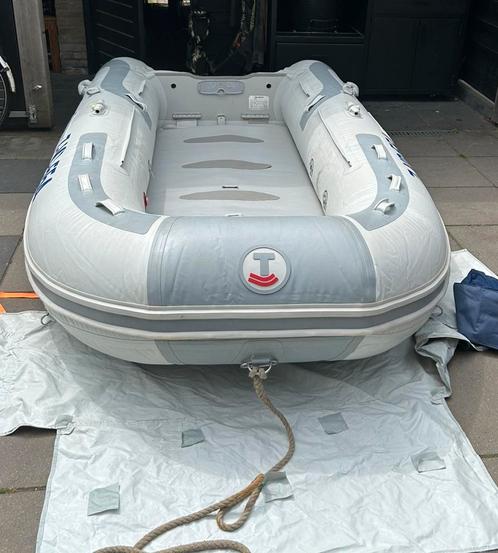 Johnson 9,9 2005Talamex 350 airdeck, Watersport en Boten, Bootonderdelen, Zo goed als nieuw, Motor en Techniek, Motorboot, Ophalen